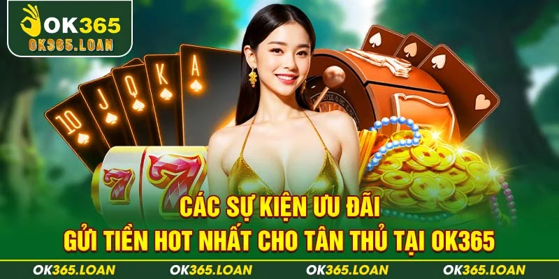 Các sự kiện ưu đãi gửi tiền hot nhất cho tân thủ tại OK365